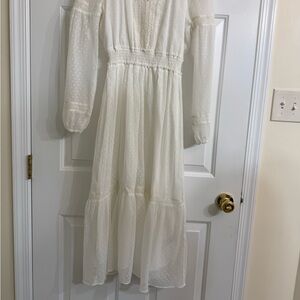 Polo Ralph Lauren Cream Long Sleeve Dress